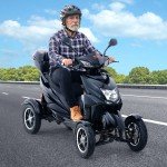 VEVOR Heavy-Duty 4-Wheel Mobility Scooter, 40 Miles