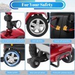 4-Wheel Folding Mobility Scooter for Seniors