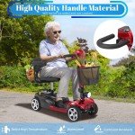 4-Wheel Folding Mobility Scooter for Seniors