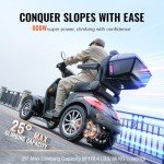 Heavy Duty 4-Wheel Mobility Scooter for Adults