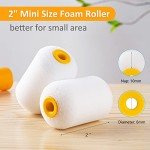 Mini Foam Paint Rollers, 12 Pack, 2 Inch