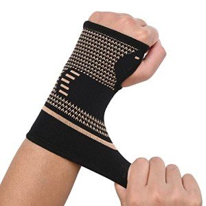 Comfortable Copper Wrist Support Sleeves for Arthritis