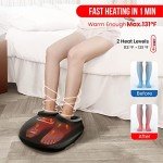 Snailax Heated Shiatsu Foot Massager for Pain Relief