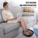 Snailax Heated Shiatsu Foot Massager for Pain Relief