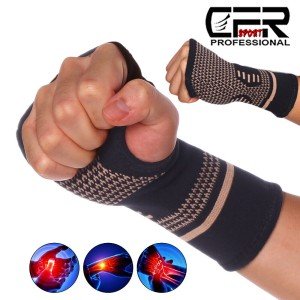 Copper Compression Wrist Support for Arthritis Relief