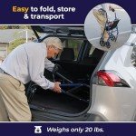 Drive Medical 4-Wheel Rollator Walker with Seat