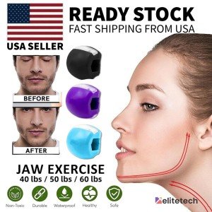 Jawline Exerciser Fitness Ball Set - 3 Pieces