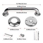 2 Pack Stainless Steel Shower Grab Bars