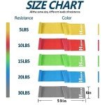 Resistance Bands for Exercise and Rehab (5 Colors)