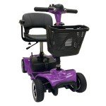 Purple 4-Wheel Folding Mobility Scooter, 265 lbs Capacity