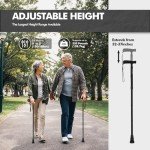 Foldable Walking Stick with Wrist Strap - Lightweight & Sturdy