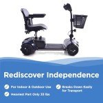 Lightweight Blue Electric Scooter for Easy Mobility