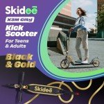 Skidee Scooter for Adults and Teens - Adjustable & Lightweight