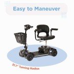 Lightweight Blue Electric Scooter for Easy Mobility