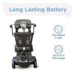 Lightweight Blue Electric Scooter for Easy Mobility