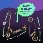 Skidee Scooter for Adults and Teens - Adjustable & Lightweight