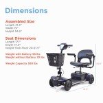 Lightweight Blue Electric Scooter for Easy Mobility