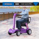 Portable Foldable Mobility Scooter for Seniors