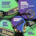Skidee Scooter for Adults and Teens - Adjustable & Lightweight