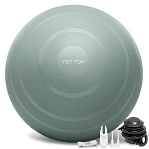 YOTTOY Anti-Burst Exercise and Yoga Ball (Green)