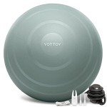 YOTTOY Anti-Burst Exercise and Yoga Ball (Green)