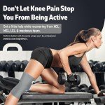 Non-Slip Compression Knee Sleeve for Pain Relief