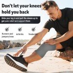 Non-Slip Compression Knee Sleeve for Pain Relief
