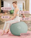 YOTTOY Anti-Burst Exercise and Yoga Ball (Green)