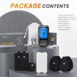 AVCOO 3-in-1 TENS Unit for Back Pain Relief