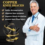 Copper Knee Braces for Pain Relief (2 Pack)