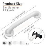 Handicap Shower Grab Bar – 2 Pack 12 Inch