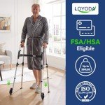 Lightweight Folding Walker for Seniors and Adults