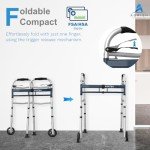 Lightweight Adjustable Walker with Storage Bag