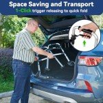 Lightweight Folding Walker for Seniors and Adults