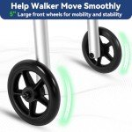 Lightweight Folding Walker for Seniors and Adults