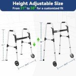 Lightweight Folding Walker for Seniors and Adults