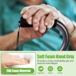 Adjustable Folding Quad Cane for Easy Mobility