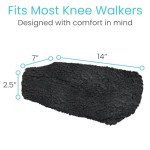 Plush Memory Foam Knee Scooter Pad Cover