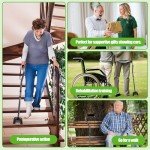 Adjustable Folding Quad Cane for Easy Mobility