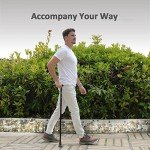 Lightweight Adjustable All-Terrain Walking Cane for Seniors