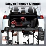 Foldable 4-Wheel Electric Mobility Scooter with Basket