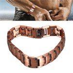 Men's Copper Magnetic Therapy Bracelet for Arthritis Recovery
