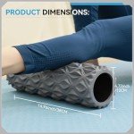 15-Inch Deep Tissue Foam Roller for Pain Relief