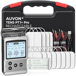 AUVON Rechargeable TENS Unit for Pain Relief