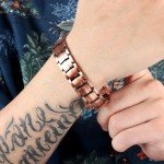 Men's Copper Magnetic Therapy Bracelet for Arthritis Recovery