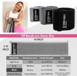Fabric Resistance Booty Bands for Women (Greys)