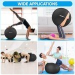 APEXUP Anti-Slip Stability Ball for Therapy and Fitness