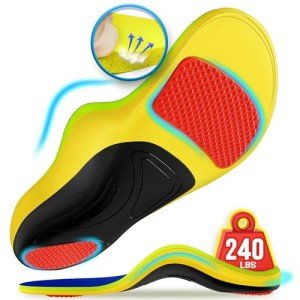Heavy Duty Memory Foam Insoles for Foot Pain Relief