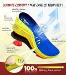 Heavy Duty Memory Foam Insoles for Foot Pain Relief