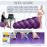 Anti-Burst Yoga Ball for Exercise and Stability